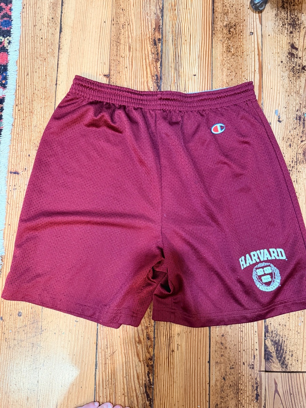 Champion Harvard Men's Maroon Mesh Athletic Shorts